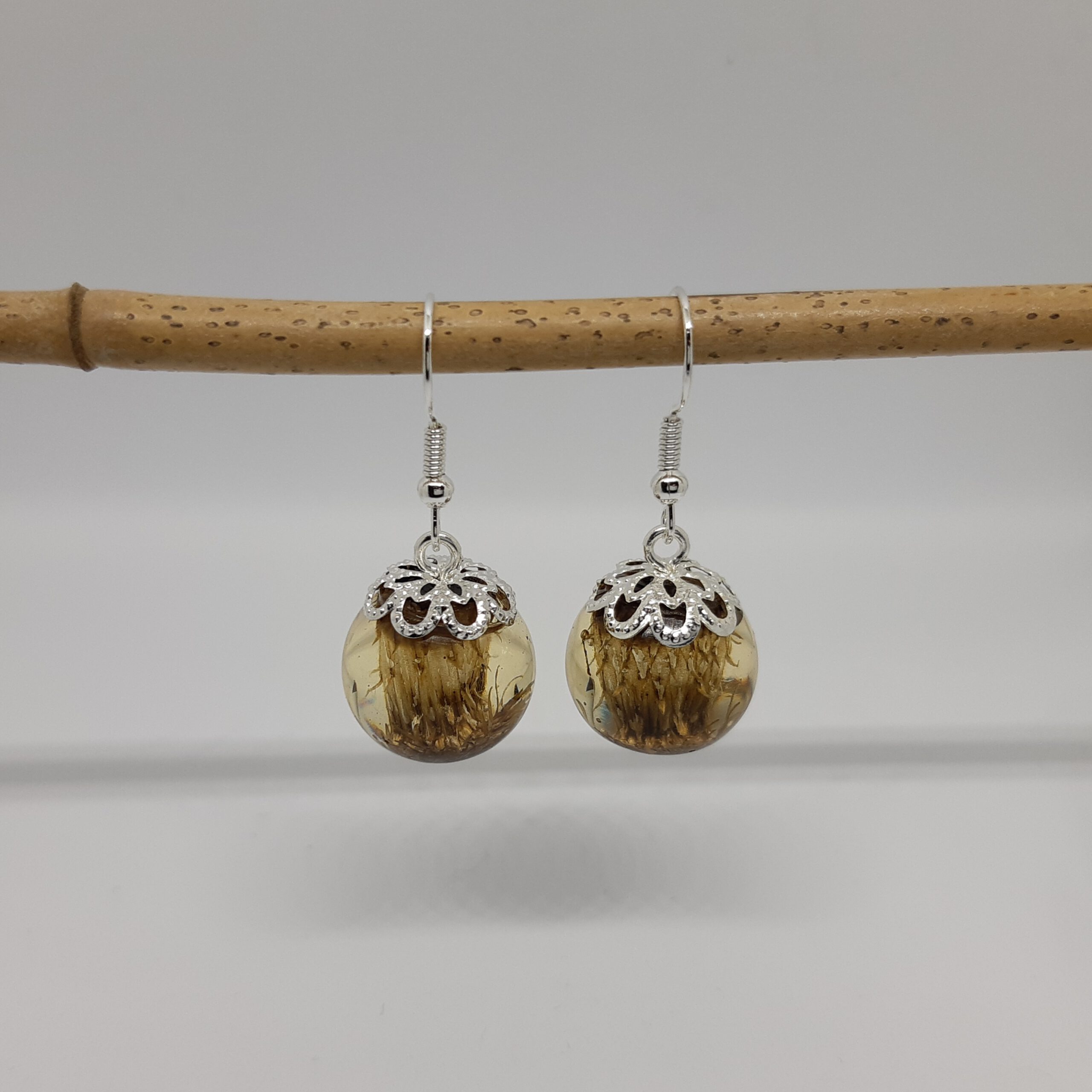 Ohrringe "Thistle Pearl" Distel-Blüten