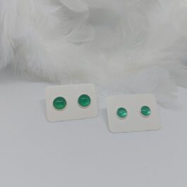 Ohrstecker „Jade“ 7mm mit Schimmer