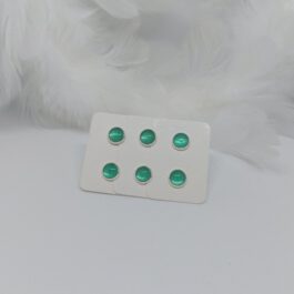 Ohrstecker „Jade“ 7mm mit Schimmer