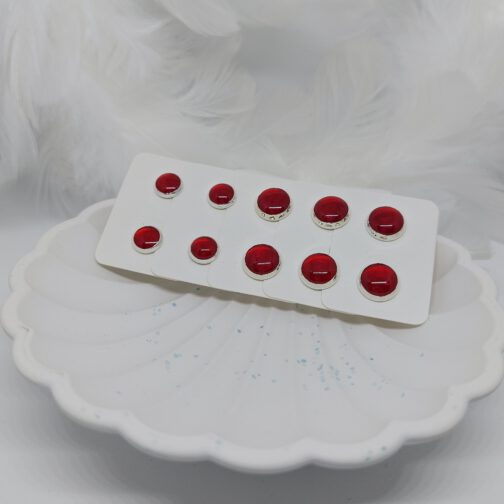 Ohrstecker "Devilish Red" 10mm