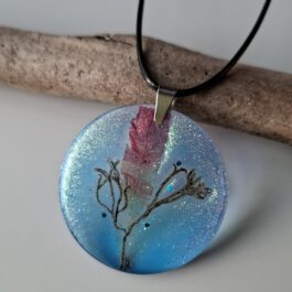 Meer-Medaillon Kettenanhänger mit Algen Nr.85