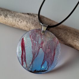 Meer-Medaillon Kettenanhänger mit Algen Nr.80