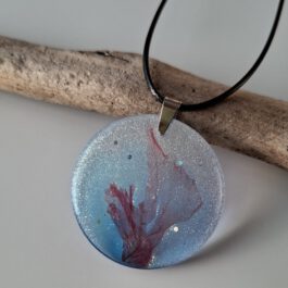 Meer-Medaillon Kettenanhänger mit Algen Nr.81
